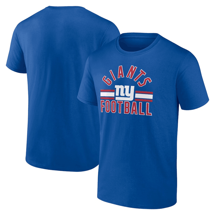Men's New York Giants Royal Arch Stripe T-Shirt